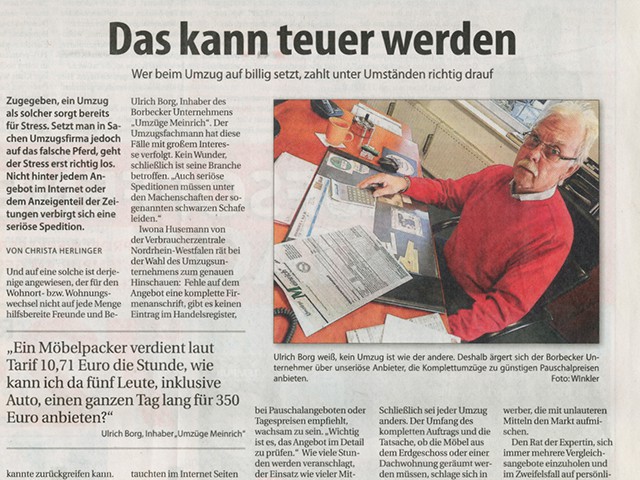 Das kann teuer werden